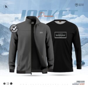 Men’s Premium Jacket (Ash) with free T-Shirt