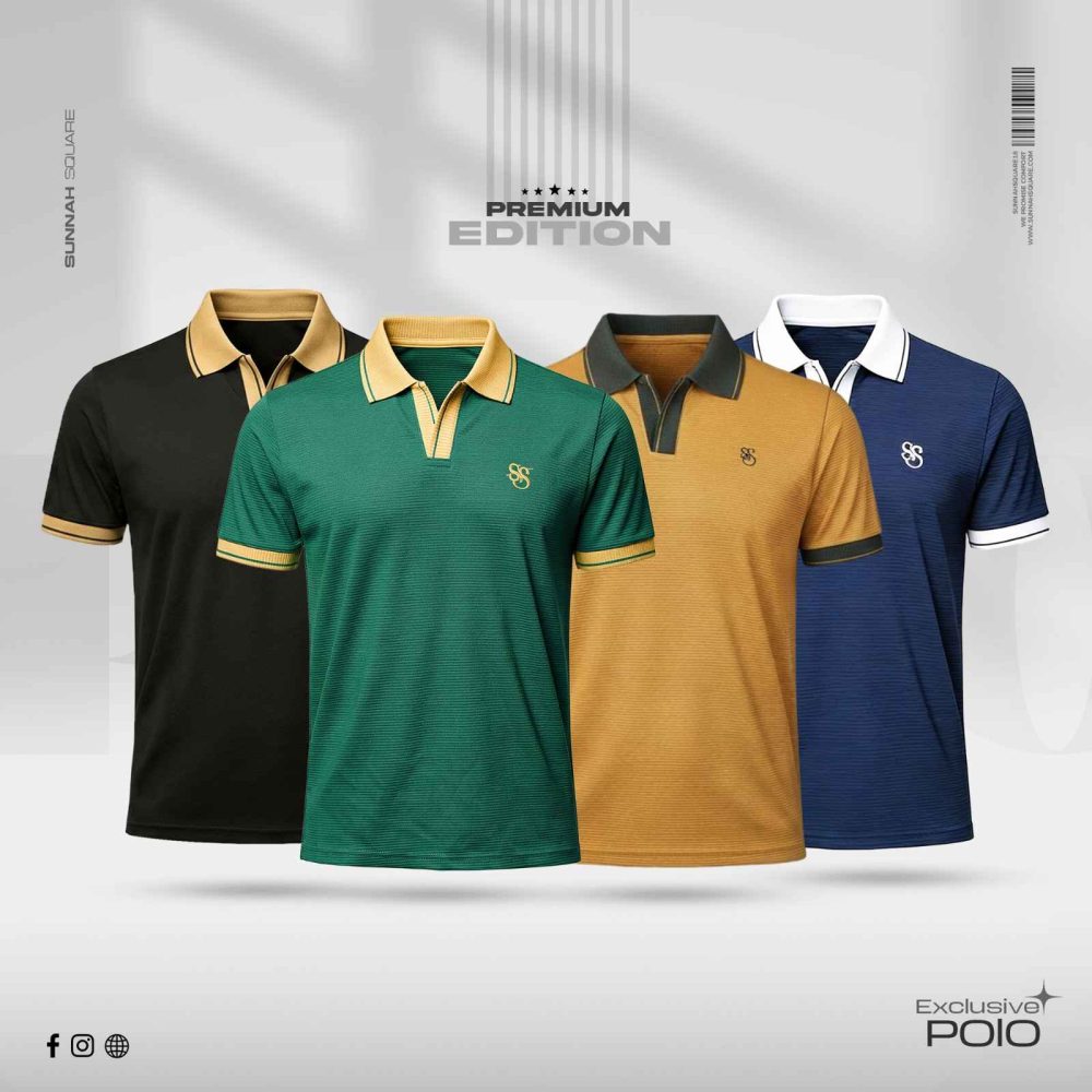 2pcs Men’s Premium China Polo